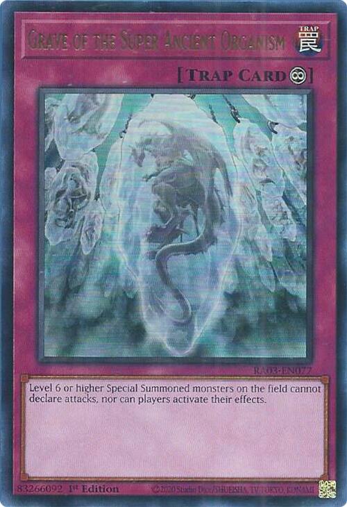 Grave of the Super Ancient Organism (UR) [RA03-EN077] Ultra Rare | Pegasus Games WI