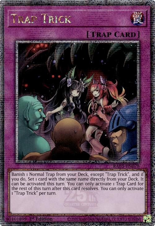 Trap Trick (Quarter Century Secret Rare) [RA03-EN078] Quarter Century Secret Rare | Pegasus Games WI
