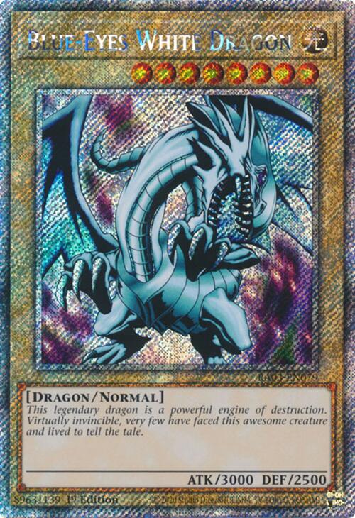 Blue-Eyes White Dragon (Platinum Secret Rare) [RA03-EN079] Platinum Secret Rare | Pegasus Games WI