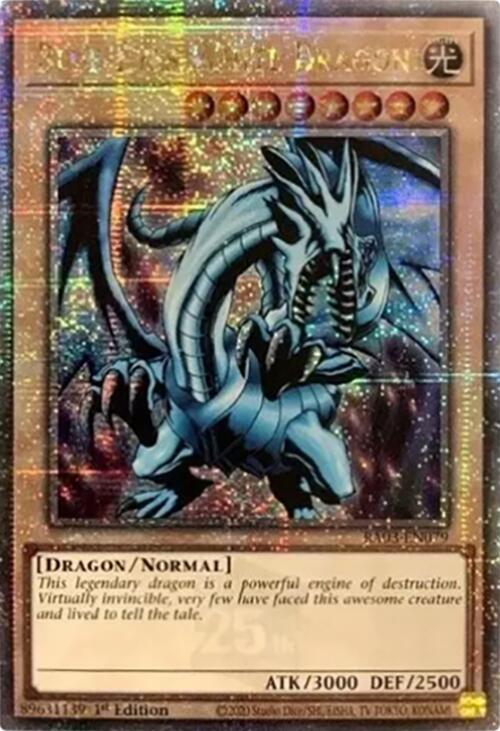 Blue-Eyes White Dragon (Quarter Century Secret Rare) [RA03-EN079] Quarter Century Secret Rare | Pegasus Games WI
