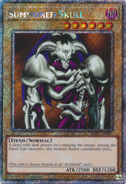 Summoned Skull (Platinum Secret Rare) [RA03-EN086] Platinum Secret Rare | Pegasus Games WI