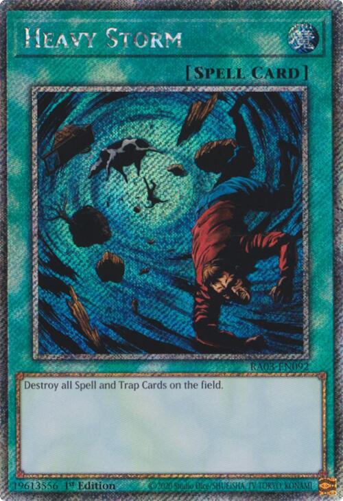 Heavy Storm (Platinum Secret Rare) [RA03-EN092] Platinum Secret Rare | Pegasus Games WI