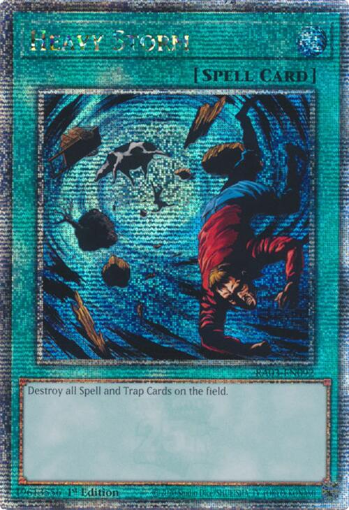 Heavy Storm (Quarter Century Secret Rare) [RA03-EN092] Quarter Century Secret Rare | Pegasus Games WI