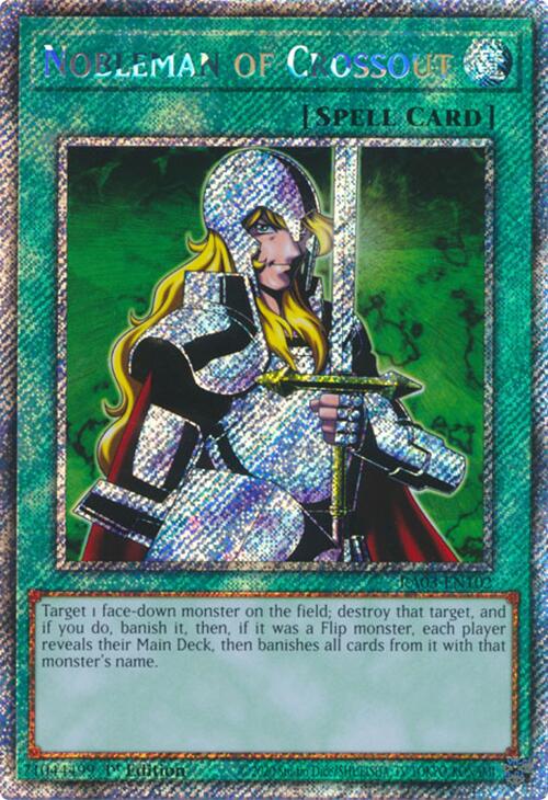 Nobleman of Crossout (Platinum Secret Rare) [RA03-EN102] Platinum Secret Rare | Pegasus Games WI