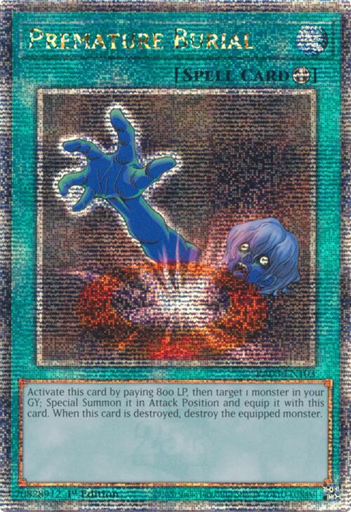 Premature Burial (Quarter Century Secret Rare) [RA03-EN103] Quarter Century Secret Rare | Pegasus Games WI