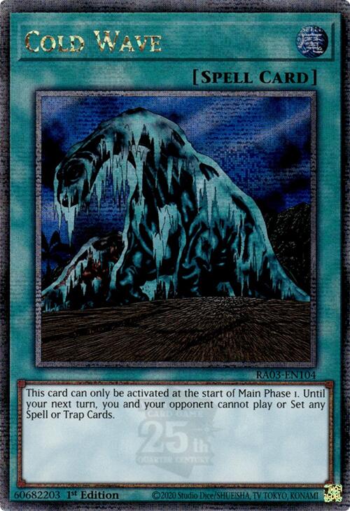 Cold Wave (Quarter Century Secret Rare) [RA03-EN104] Quarter Century Secret Rare | Pegasus Games WI