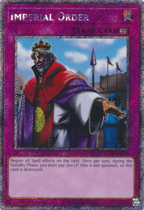 Imperial Order (Platinum Secret Rare) [RA03-EN106] Platinum Secret Rare | Pegasus Games WI