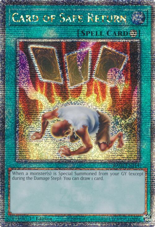 Card of Safe Return (Quarter Century Secret Rare) [RA03-EN114] Quarter Century Secret Rare | Pegasus Games WI