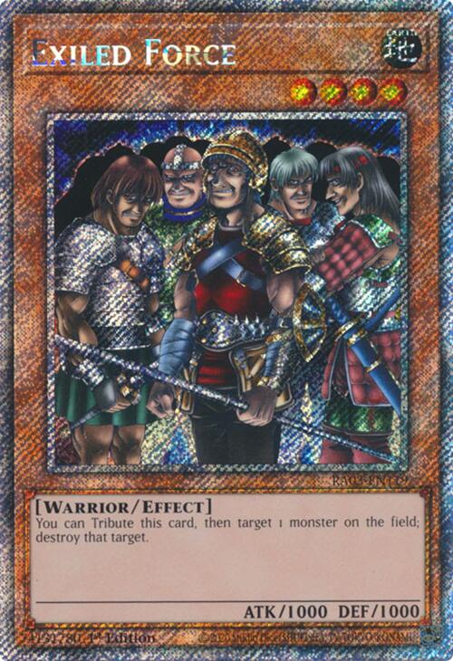Exiled Force (Platinum Secret Rare) [RA03-EN119] Platinum Secret Rare | Pegasus Games WI