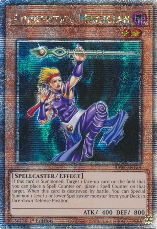 Apprentice Magician (Quarter Century Secret Rare) [RA03-EN124] Quarter Century Secret Rare | Pegasus Games WI