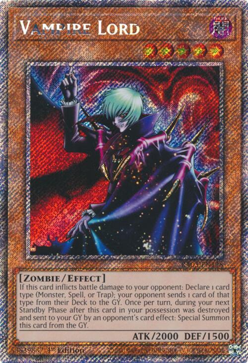 Vampire Lord (Platinum Secret Rare) [RA03-EN128] Platinum Secret Rare | Pegasus Games WI