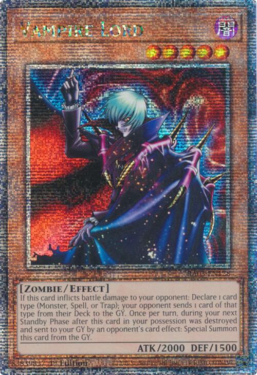 Vampire Lord (Quarter Century Secret Rare) [RA03-EN128] Quarter Century Secret Rare | Pegasus Games WI