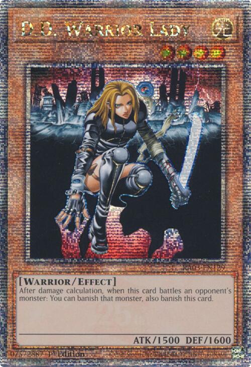 D.D. Warrior Lady (Quarter Century Secret Rare) [RA03-EN129] Quarter Century Secret Rare | Pegasus Games WI