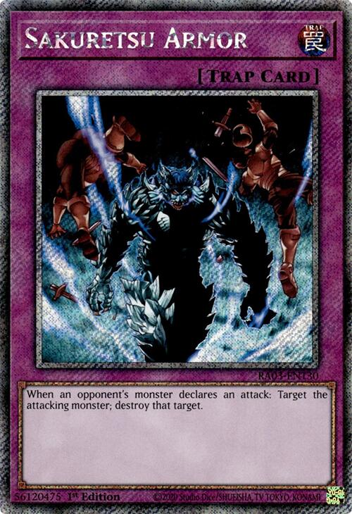 Sakuretsu Armor (Platinum Secret Rare) [RA03-EN130] Platinum Secret Rare | Pegasus Games WI