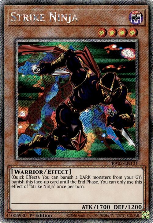 Strike Ninja (Platinum Secret Rare) [RA03-EN131] Platinum Secret Rare | Pegasus Games WI
