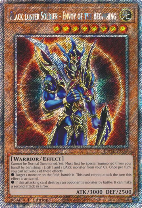 Black Luster Soldier - Envoy of the Beginning (Platinum Secret Rare) [RA03-EN132] Platinum Secret Rare | Pegasus Games WI