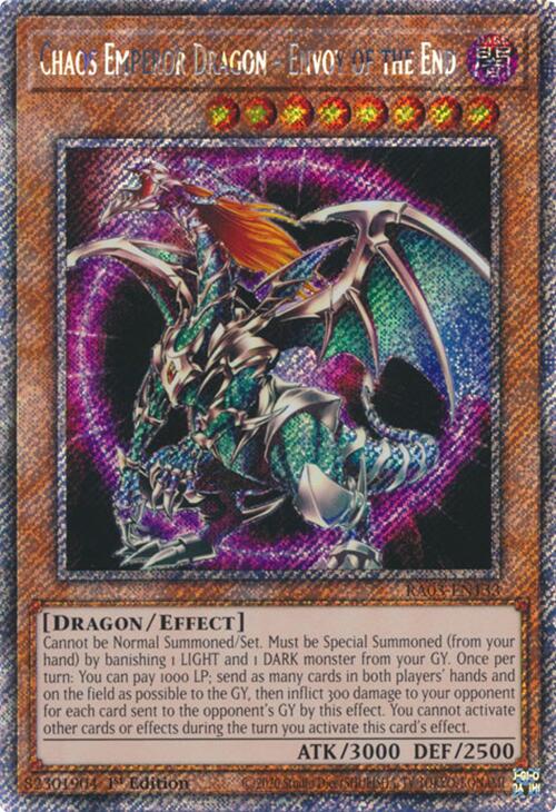 Chaos Emperor Dragon - Envoy of the End (Platinum Secret Rare) [RA03-EN133] Platinum Secret Rare | Pegasus Games WI