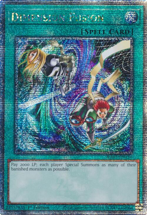 Dimension Fusion (Quarter Century Secret Rare) [RA03-EN136] Quarter Century Secret Rare | Pegasus Games WI