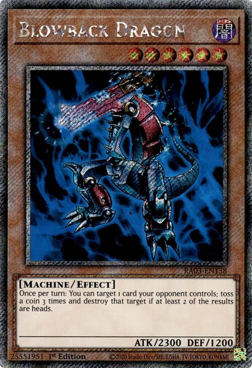 Blowback Dragon (Platinum Secret Rare) [RA03-EN138] Platinum Secret Rare | Pegasus Games WI