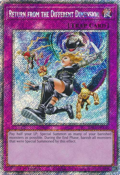 Return from the Different Dimension (Platinum Secret Rare) [RA03-EN140] Platinum Secret Rare | Pegasus Games WI