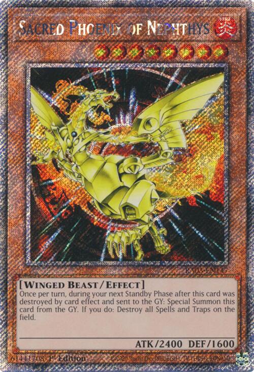 Sacred Phoenix of Nephthys (Platinum Secret Rare) [RA03-EN147] Platinum Secret Rare | Pegasus Games WI