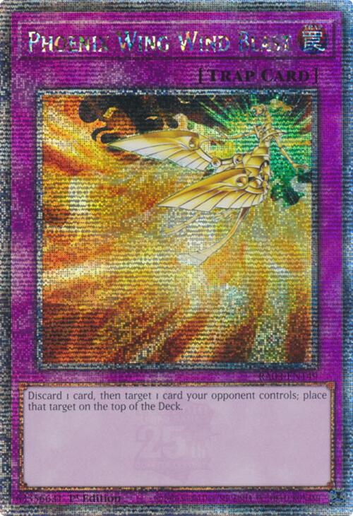 Phoenix Wing Wind Blast (Quarter Century Secret Rare) [RA03-EN149] Quarter Century Secret Rare | Pegasus Games WI