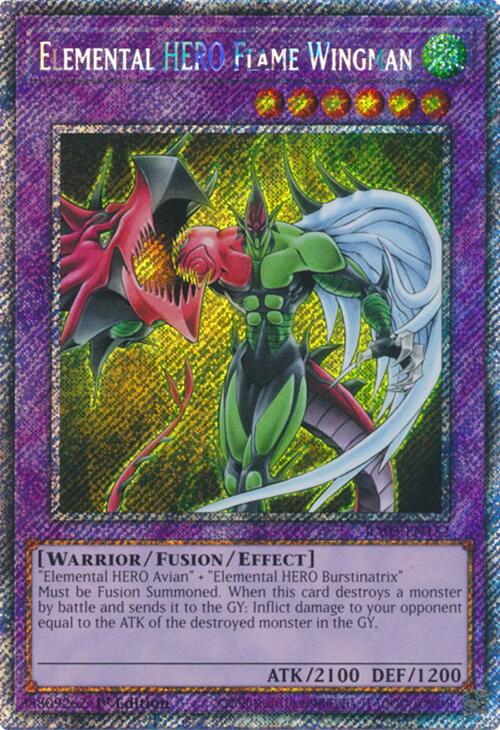 Elemental HERO Flame Wingman (Platinum Secret Rare) [RA03-EN152] Platinum Secret Rare | Pegasus Games WI