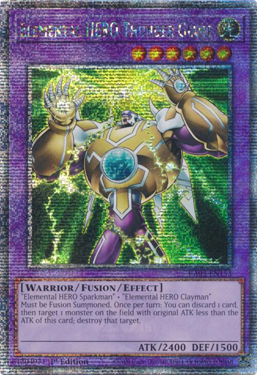 Elemental HERO Thunder Giant (Quarter Century Secret Rare) [RA03-EN153] Quarter Century Secret Rare | Pegasus Games WI