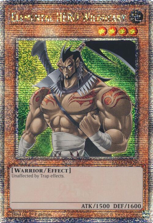 Elemental HERO Wildheart (Quarter Century Secret Rare) [RA03-EN157] Quarter Century Secret Rare | Pegasus Games WI