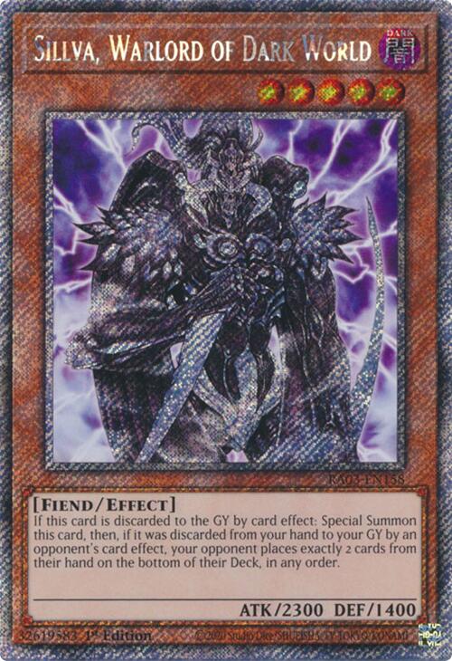 Sillva, Warlord of Dark World (Platinum Secret Rare) [RA03-EN158] Platinum Secret Rare | Pegasus Games WI