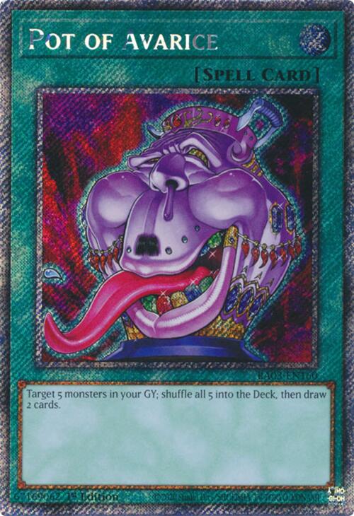 Pot of Avarice (Platinum Secret Rare) [RA03-EN160] Platinum Secret Rare | Pegasus Games WI
