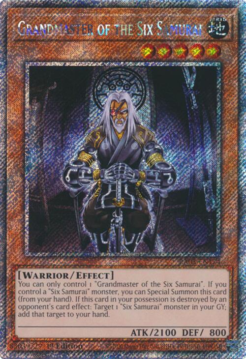 Grandmaster of the Six Samurai (Platinum Secret Rare) [RA03-EN174] Platinum Secret Rare | Pegasus Games WI