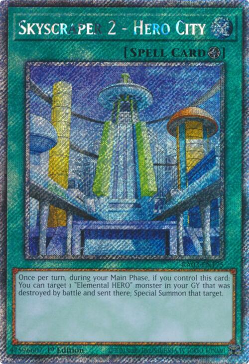 Skyscraper 2 - Hero City (Platinum Secret Rare) [RA03-EN175] Platinum Secret Rare | Pegasus Games WI