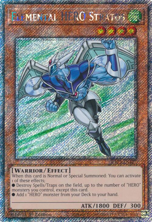 Elemental HERO Stratos (Platinum Secret Rare) [RA03-EN177] Platinum Secret Rare | Pegasus Games WI