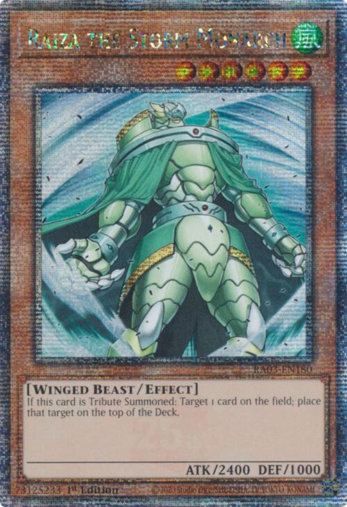 Raiza the Storm Monarch (Quarter Century Secret Rare) [RA03-EN180] Quarter Century Secret Rare | Pegasus Games WI