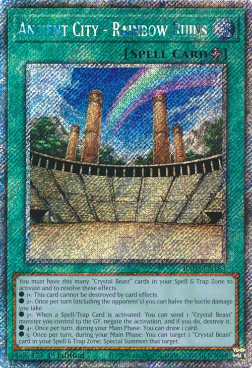 Ancient City - Rainbow Ruins (Platinum Secret Rare) [RA03-EN181] Platinum Secret Rare | Pegasus Games WI