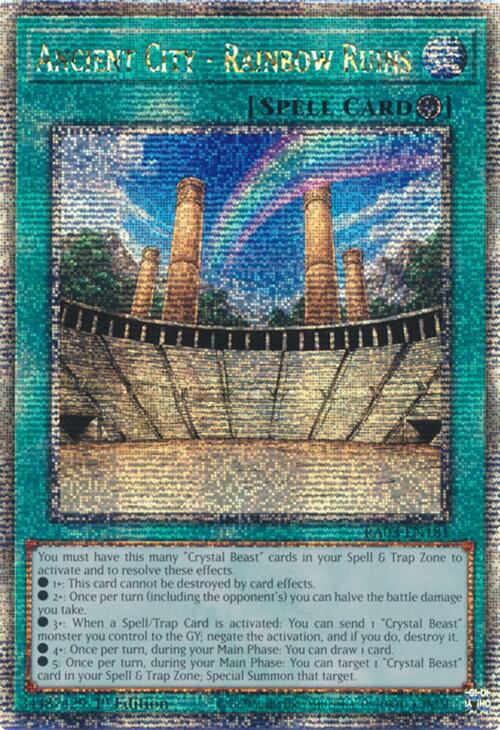 Ancient City - Rainbow Ruins (Quarter Century Secret Rare) [RA03-EN181] Quarter Century Secret Rare | Pegasus Games WI