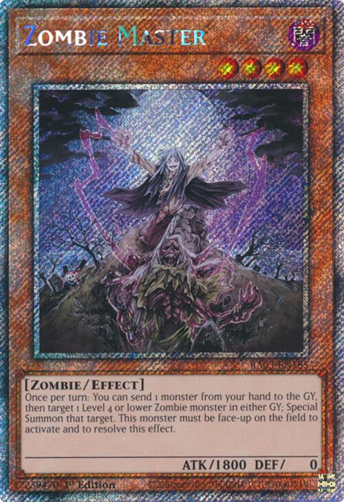 Zombie Master (Platinum Secret Rare) [RA03-EN185] Platinum Secret Rare | Pegasus Games WI