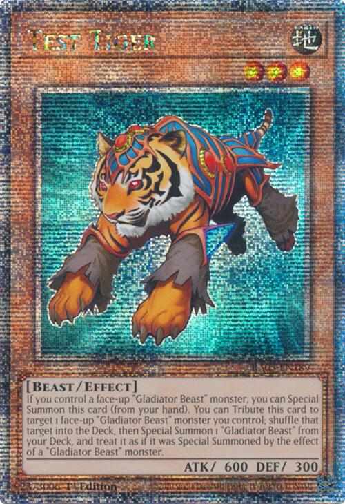 Test Tiger (Quarter Century Secret Rare) [RA03-EN189] Quarter Century Secret Rare | Pegasus Games WI