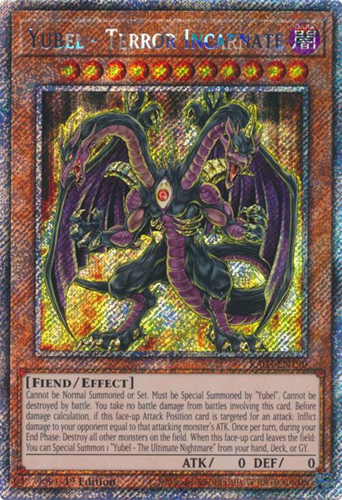 Yubel - Terror Incarnate (Platinum Secret Rare) [RA03-EN190] Platinum Secret Rare | Pegasus Games WI