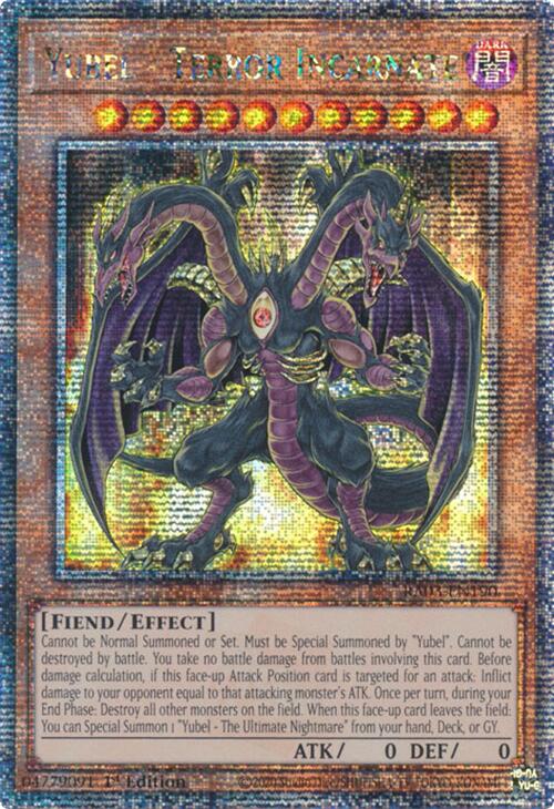 Yubel - Terror Incarnate (Quarter Century Secret Rare) [RA03-EN190] Quarter Century Secret Rare | Pegasus Games WI