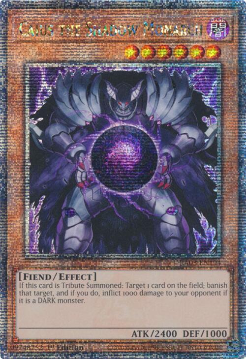 Caius the Shadow Monarch (Quarter Century Secret Rare) [RA03-EN194] Quarter Century Secret Rare | Pegasus Games WI