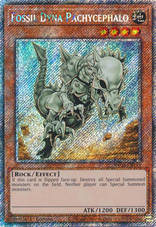 Fossil Dyna Pachycephalo (Platinum Secret Rare) [RA03-EN195] Platinum Secret Rare | Pegasus Games WI