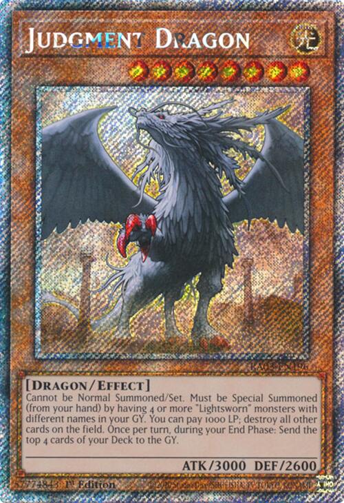 Judgment Dragon (Platinum Secret Rare) [RA03-EN196] Platinum Secret Rare | Pegasus Games WI