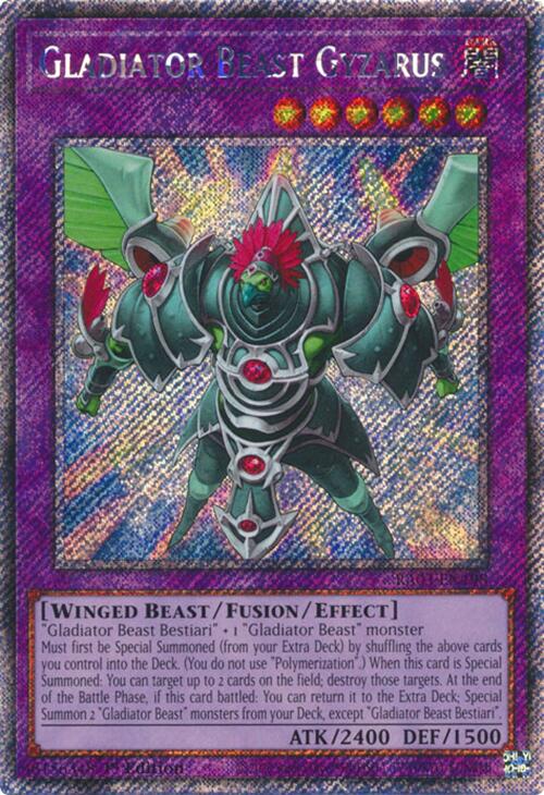 Gladiator Beast Gyzarus (Platinum Secret Rare) [RA03-EN198] Platinum Secret Rare | Pegasus Games WI