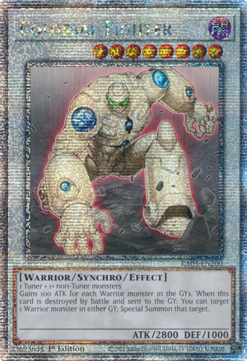 Colossal Fighter (Quarter Century Secret Rare) [RA03-EN200] Quarter Century Secret Rare | Pegasus Games WI