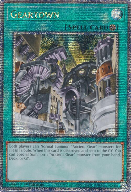 Geartown (Quarter Century Secret Rare) [RA03-EN203] Quarter Century Secret Rare | Pegasus Games WI