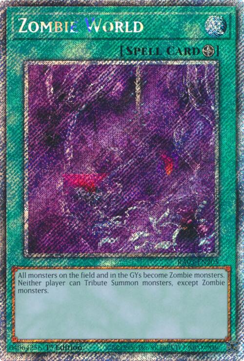 Zombie World (Platinum Secret Rare) [RA03-EN205] Platinum Secret Rare | Pegasus Games WI