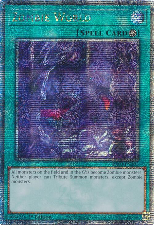 Zombie World (Quarter Century Secret Rare) [RA03-EN205] Quarter Century Secret Rare | Pegasus Games WI