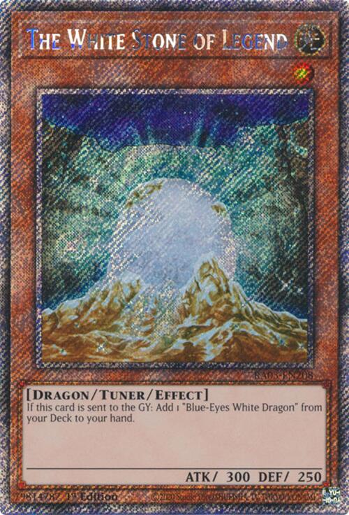 The White Stone of Legend (Platinum Secret Rare) [RA03-EN208] Platinum Secret Rare | Pegasus Games WI